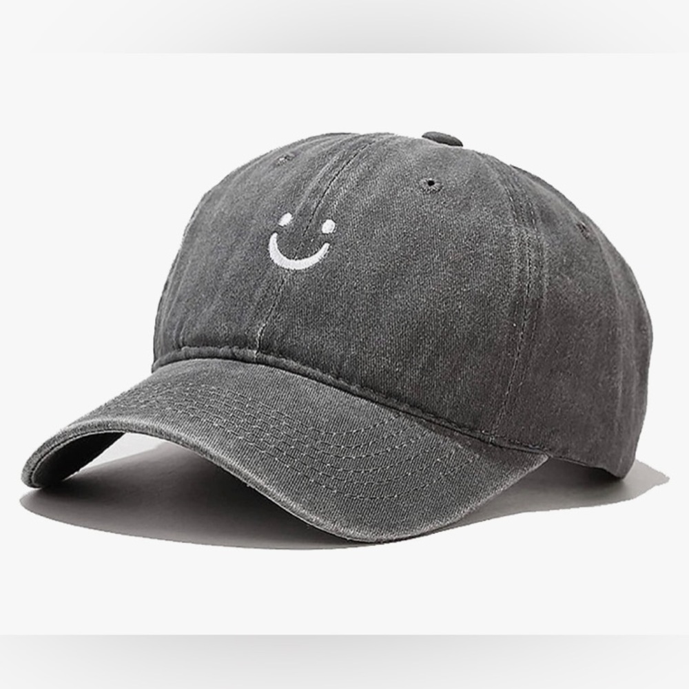 Embroidery Smiley-face Baseball cap